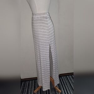 Bluenotes striped women’s small maxi skirt with side slit